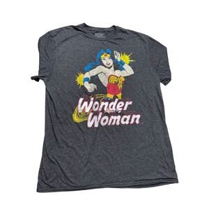 Wonder Woman T Shirt Graphic Tee Dark Heather Adult XL DC Comics Superhero